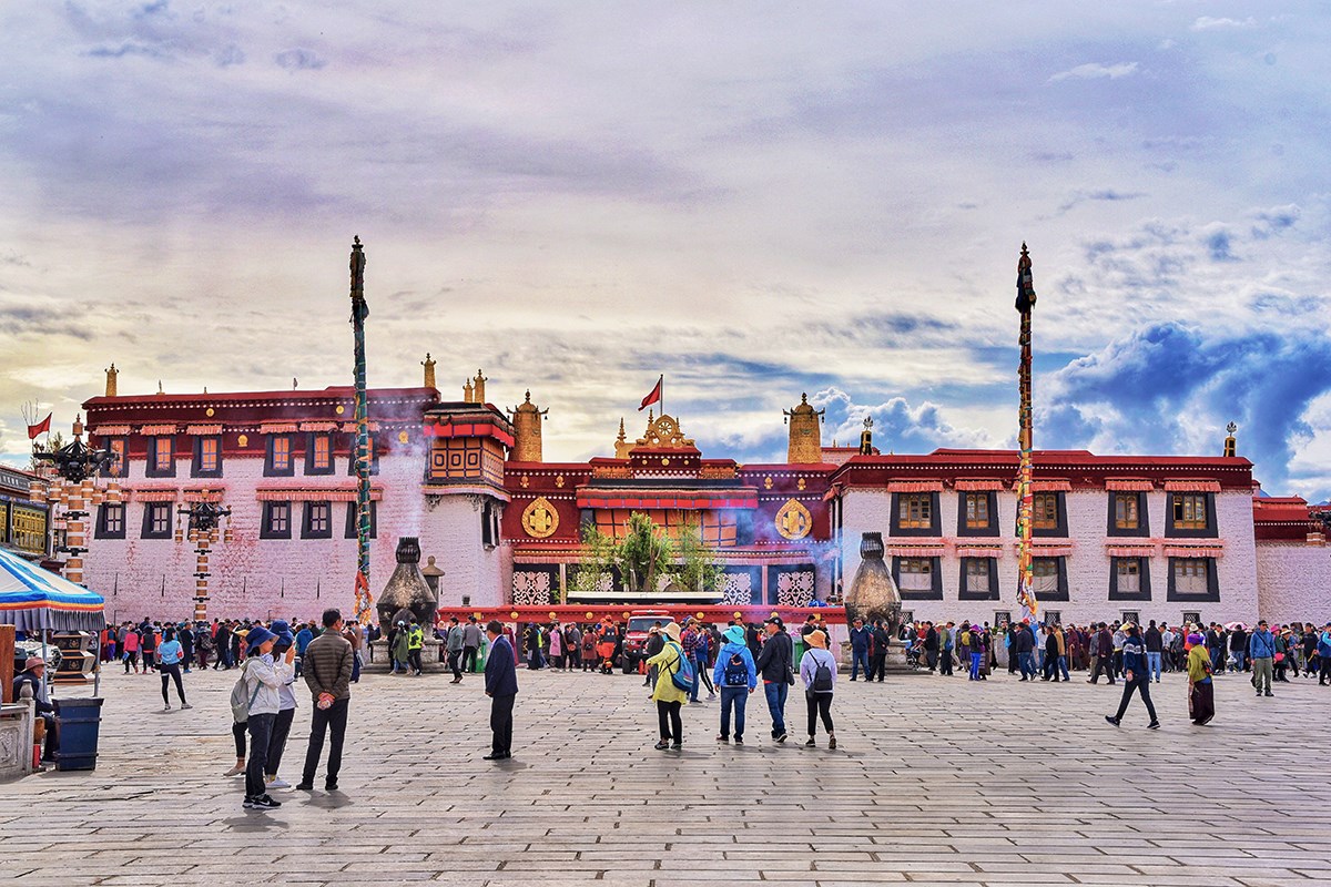Believers at Jokhang Temple