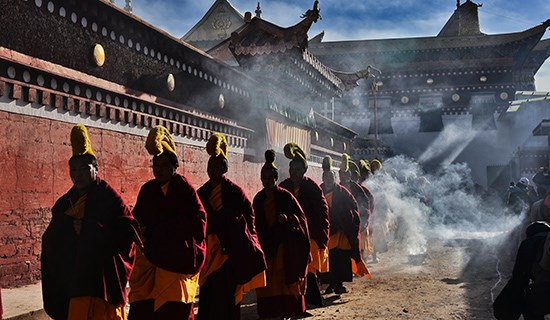 Festa di Monlam (Festa di Capodanno, Losar) in Aba