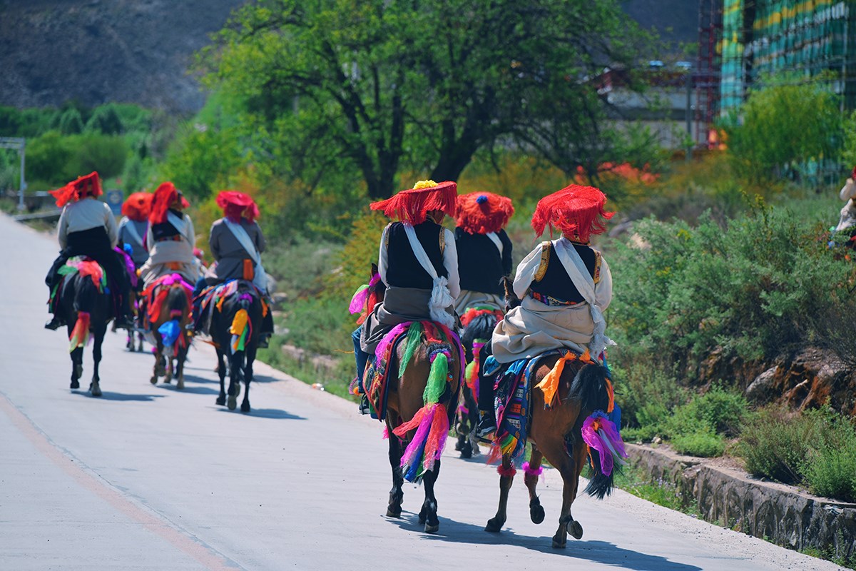 Ongkor Festival in Shannan, Tibet
