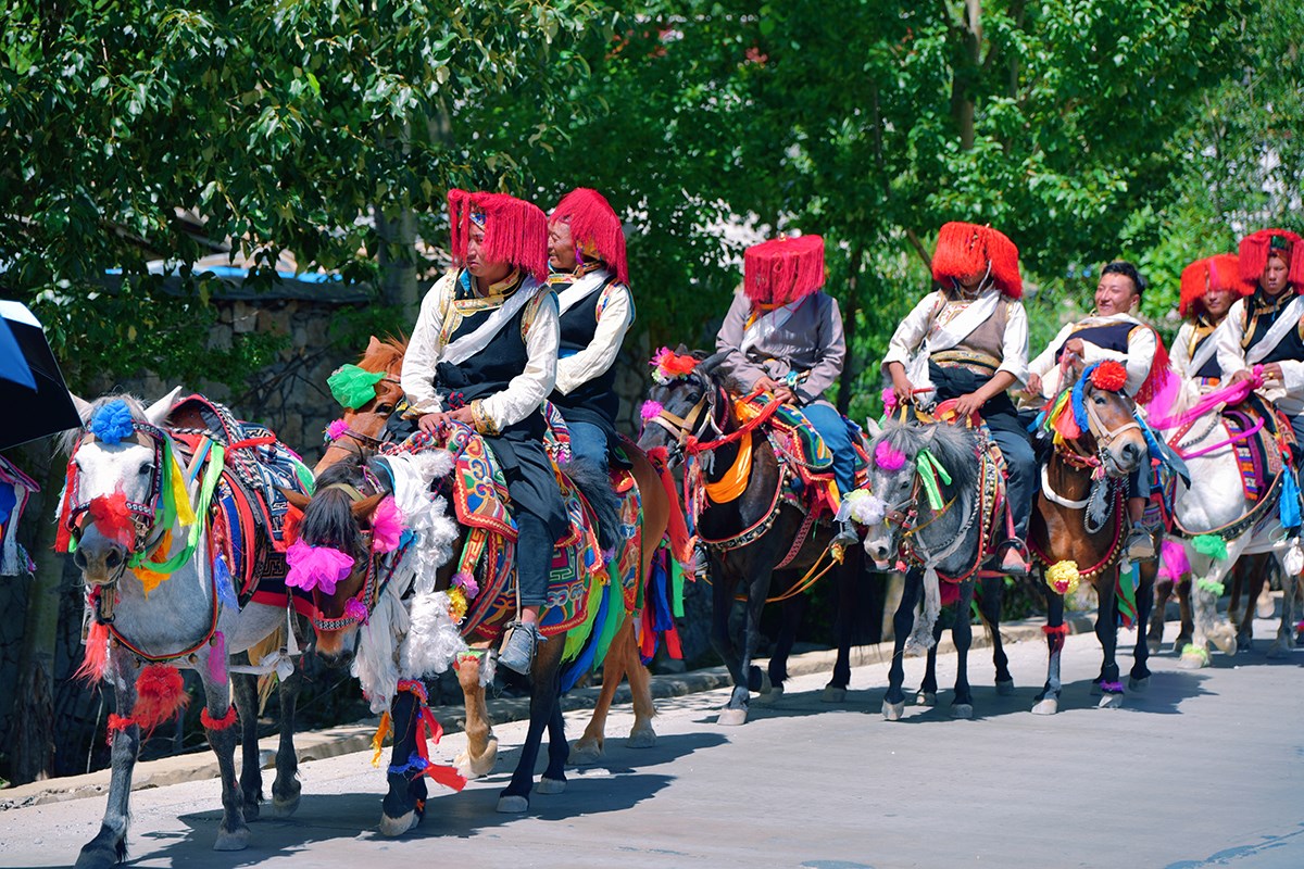 Ongkor Festival in Shannan, Tibet