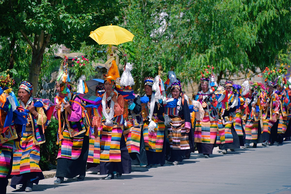 Ongkor Festival in Shannan, Tibet