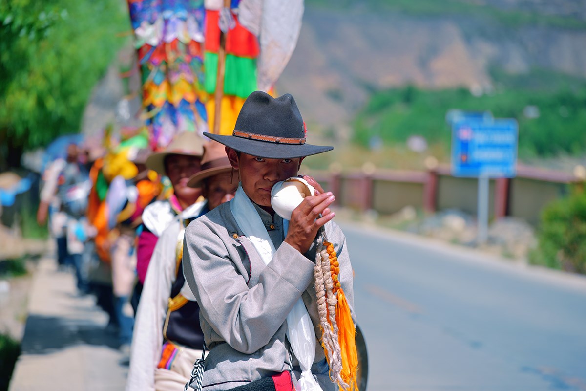 Ongkor Festival in Shannan, Tibet