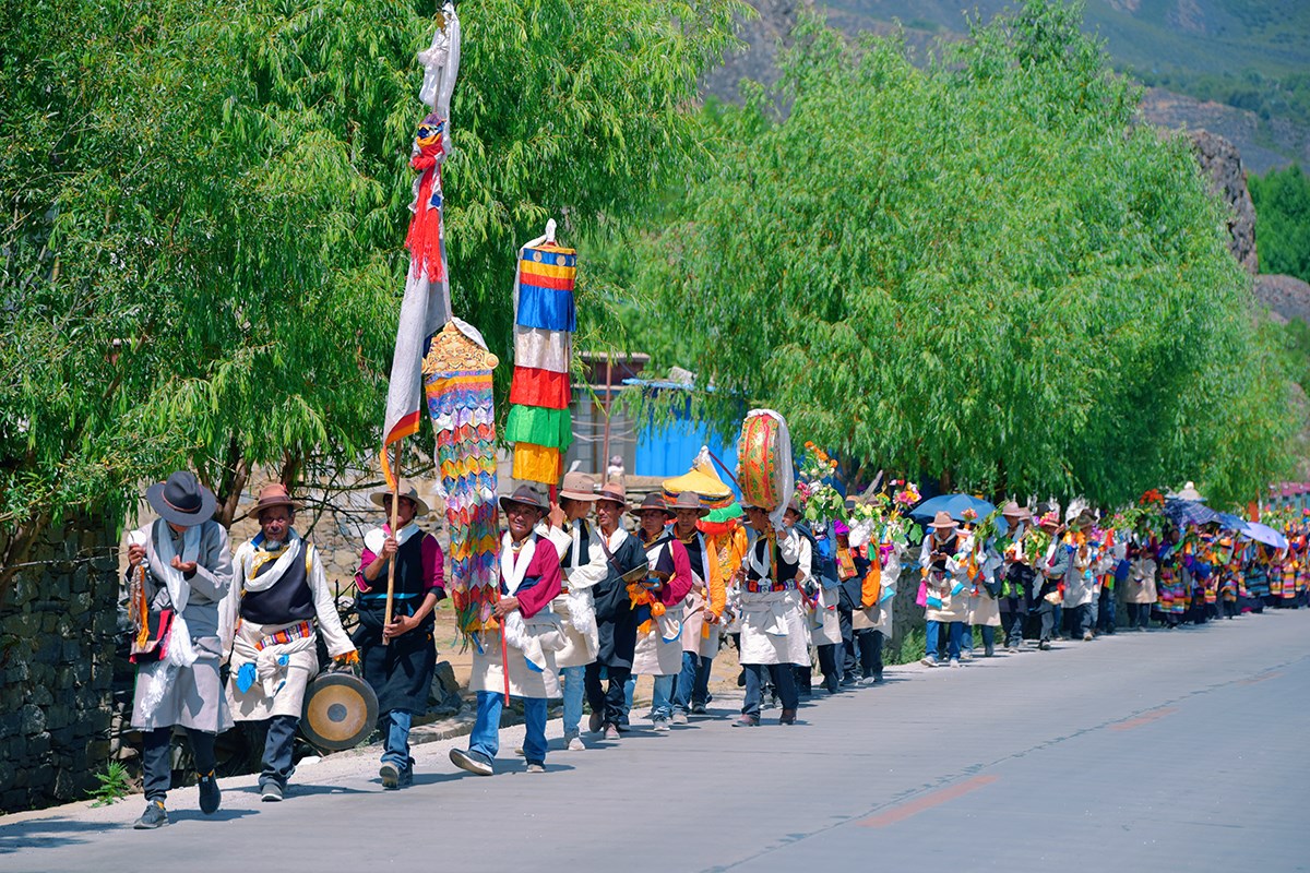 Ongkor Festival in Shannan, Tibet