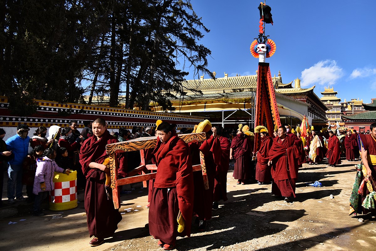 Monlam Festival (New Year Festival, Losar) in Aba