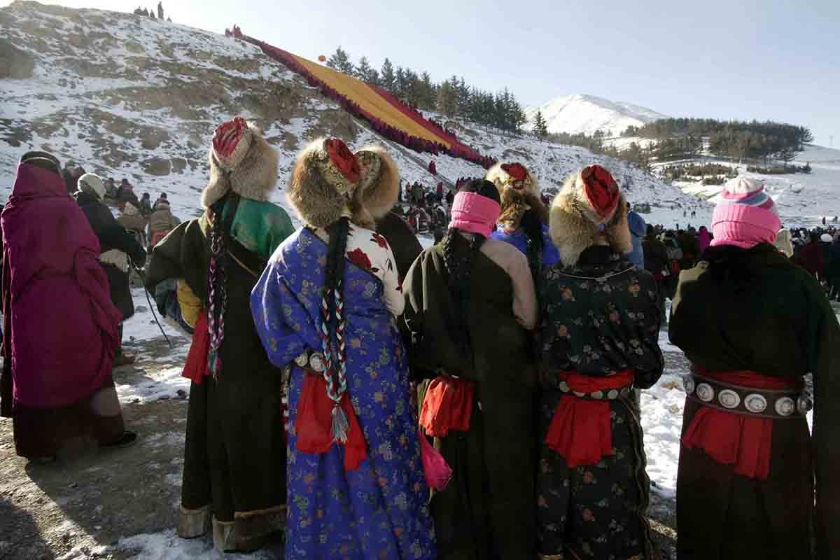 Monlam Festival (New Year Festival, Losar) in Tongren