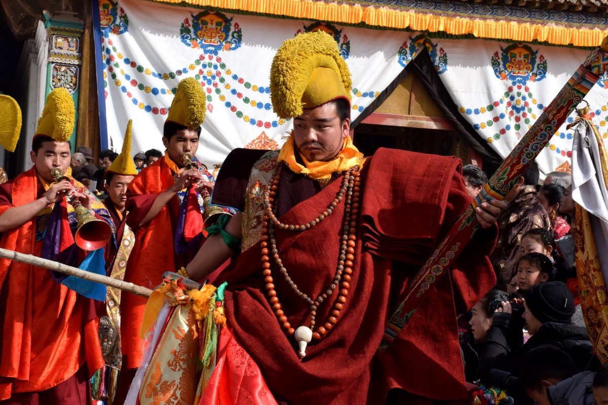 Monlam Festival (New Year Festival, Losar) in Tongren