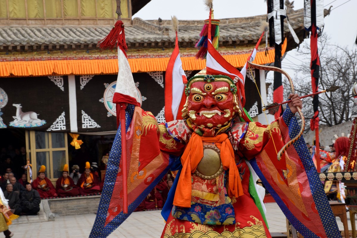 Monlam Festival (New Year Festival, Losar) in Tongren