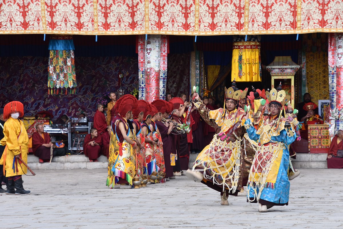 Mask Dance (Cham) Festival in Tsurpu Monastery