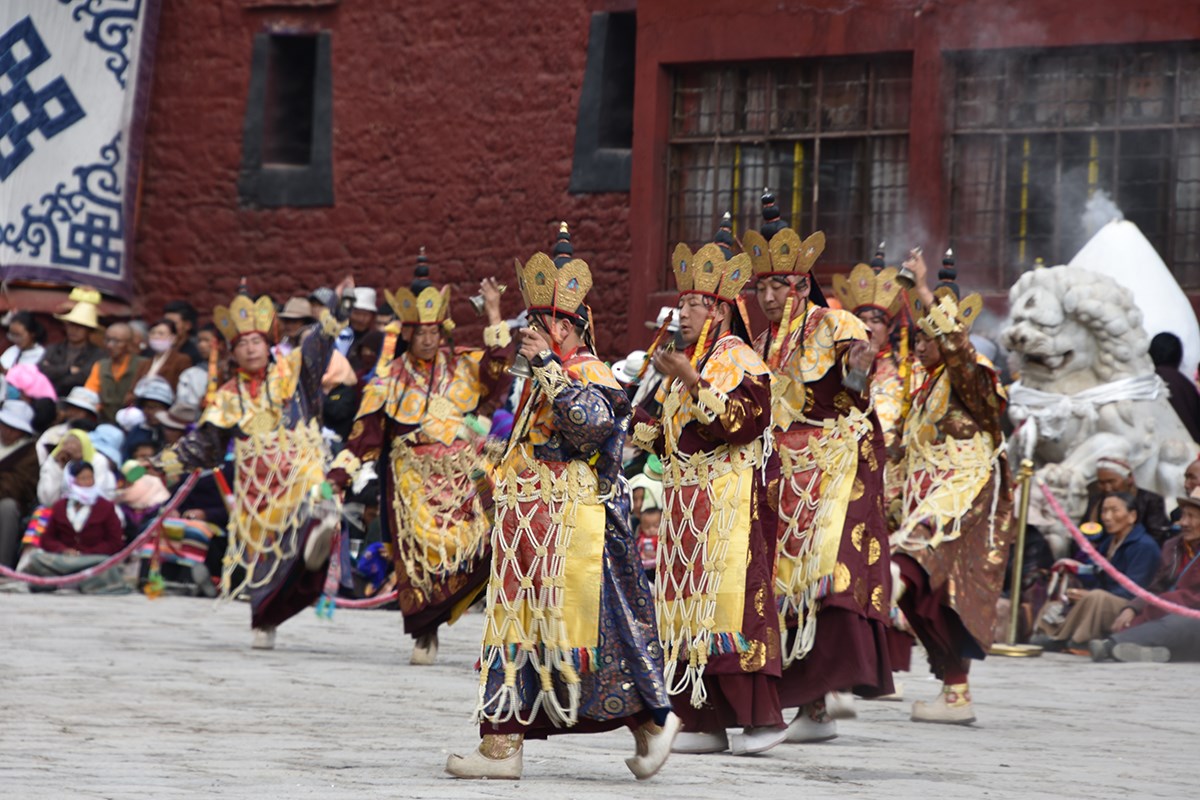 Mask Dance (Cham) Festival in Tsurpu Monastery