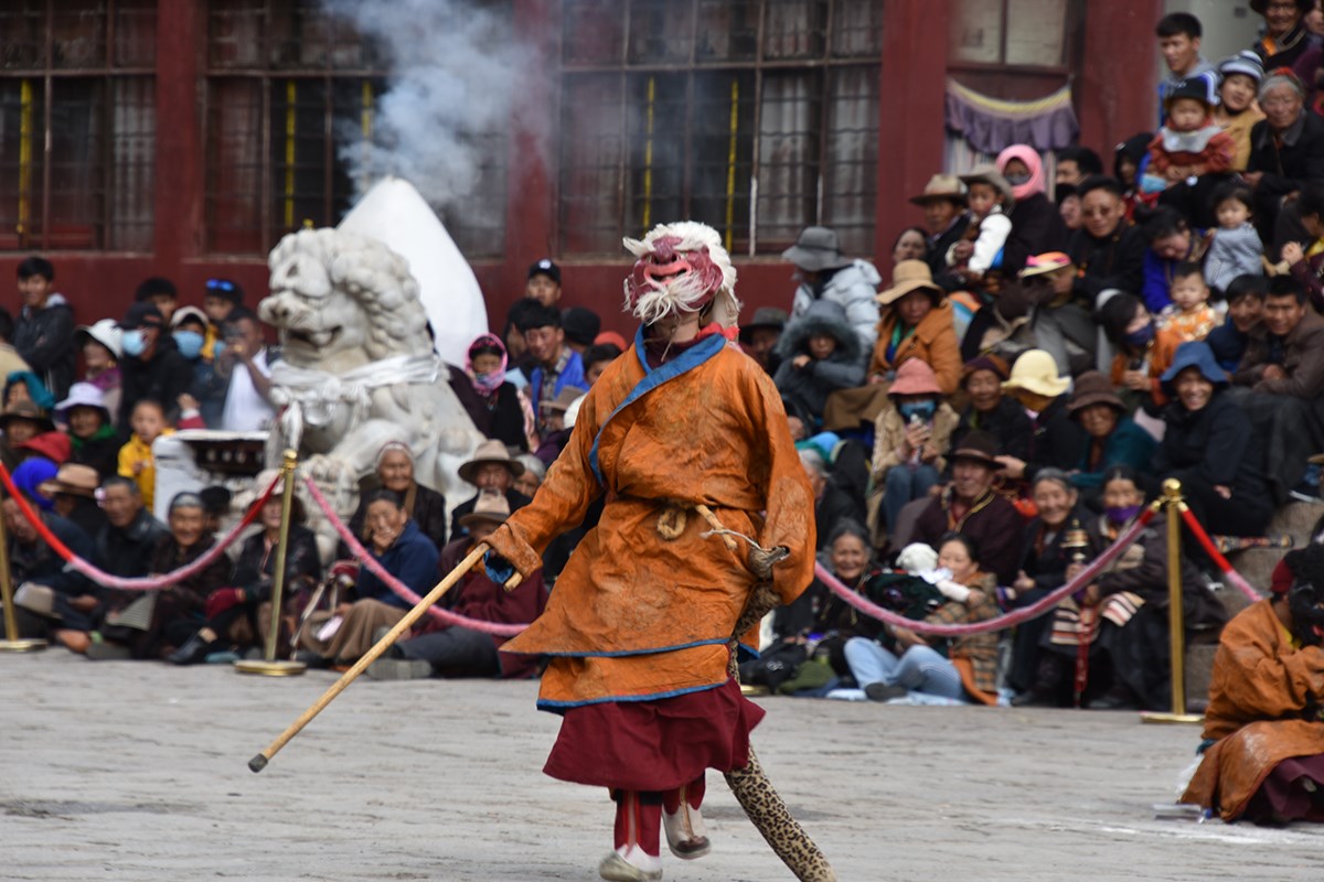 Mask Dance (Cham) Festival in Tsurpu Monastery