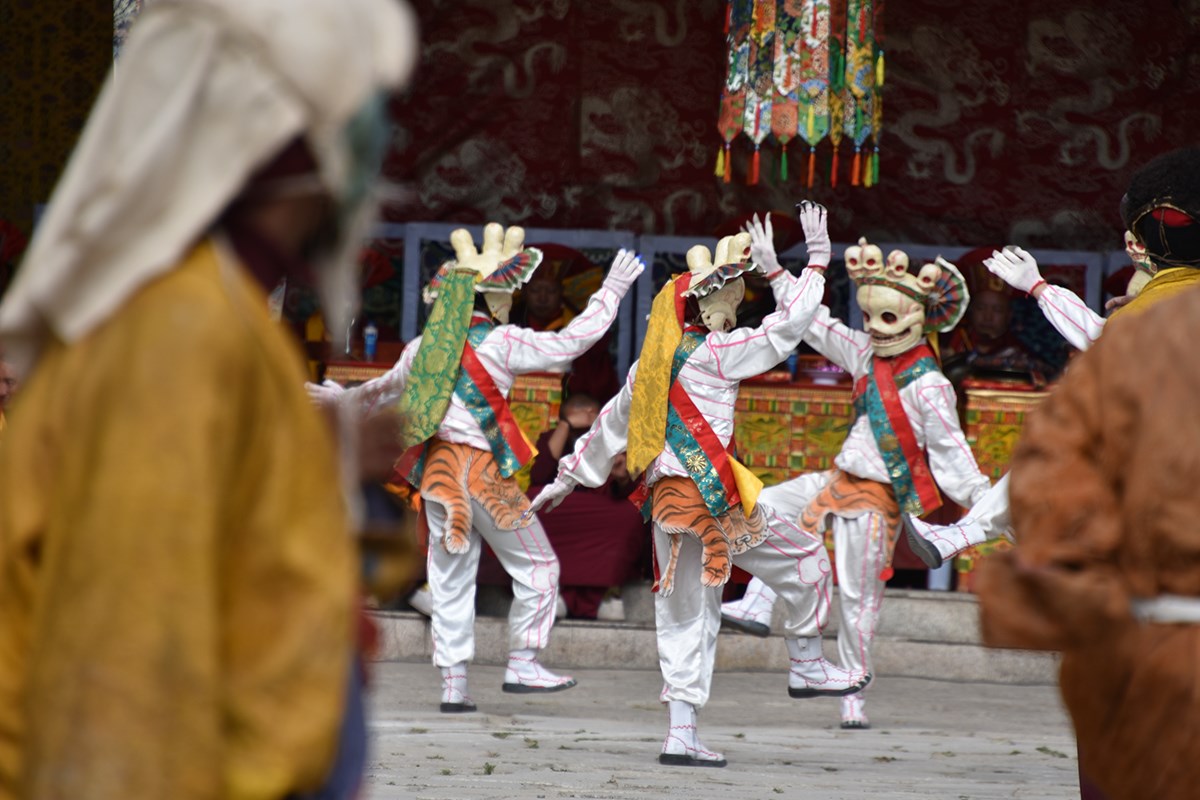 Mask Dance (Cham) Festival in Tsurpu Monastery