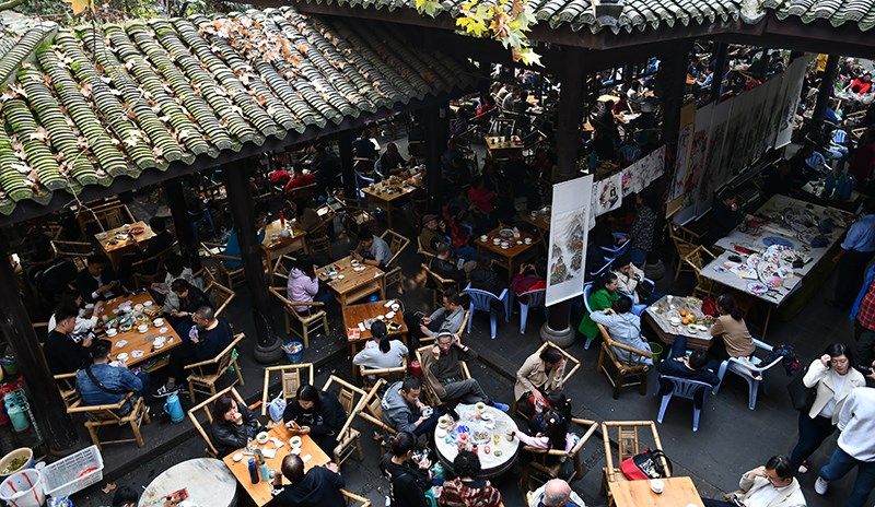 Tea House in Renmin Park