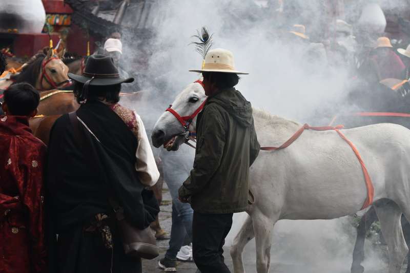 Before Horse Racing in Tagong