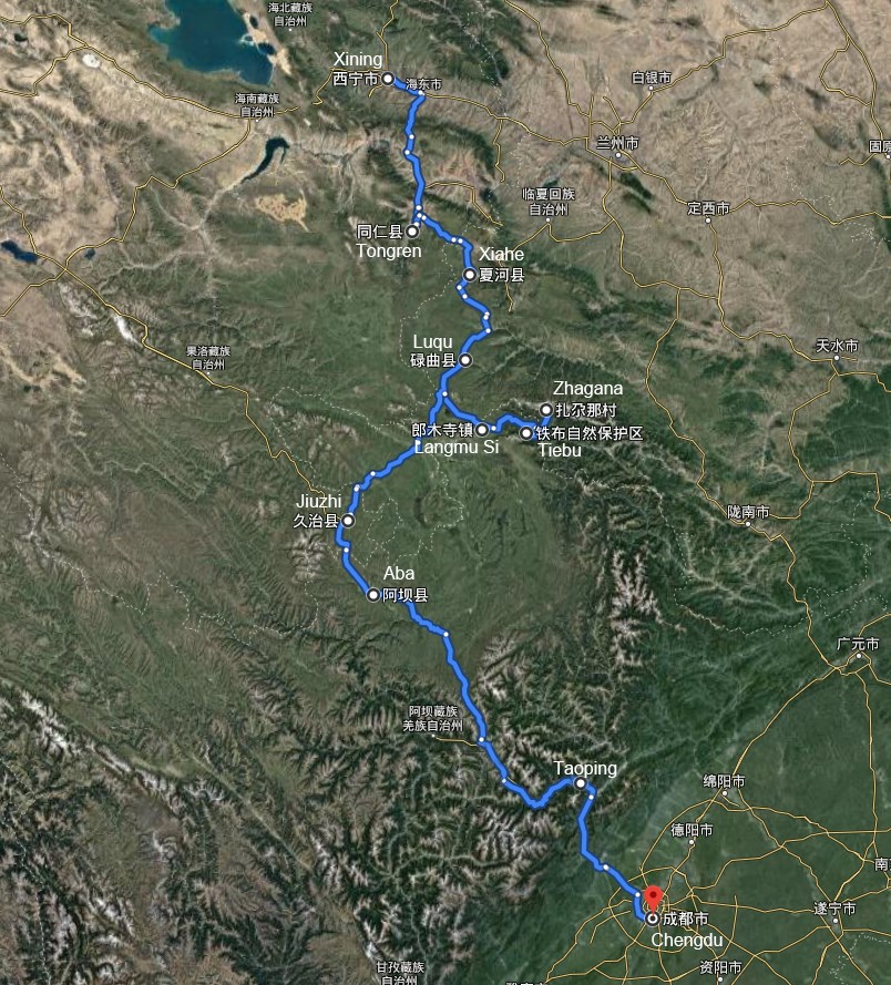 Viaggio della Festa di Monlam a Tongren, Langmusi, Luqu e Aba ad Amdo 2021