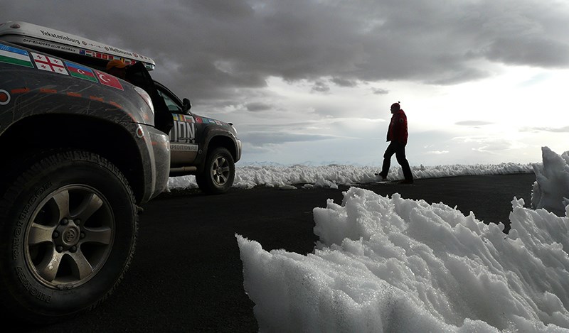 On Xinjiang Tibet Highway