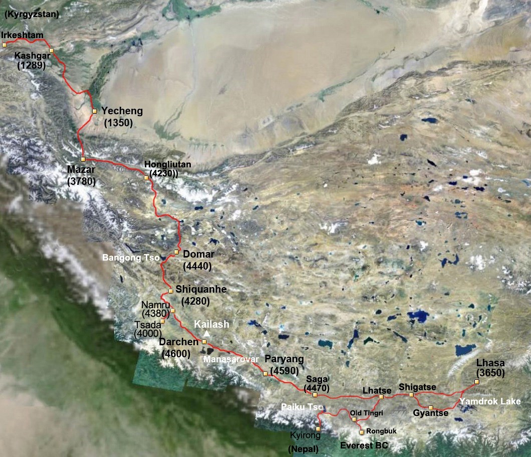 Viaggio del Self Drive dallo Xinjiang Meridionale al Tibet (con Lhasa)