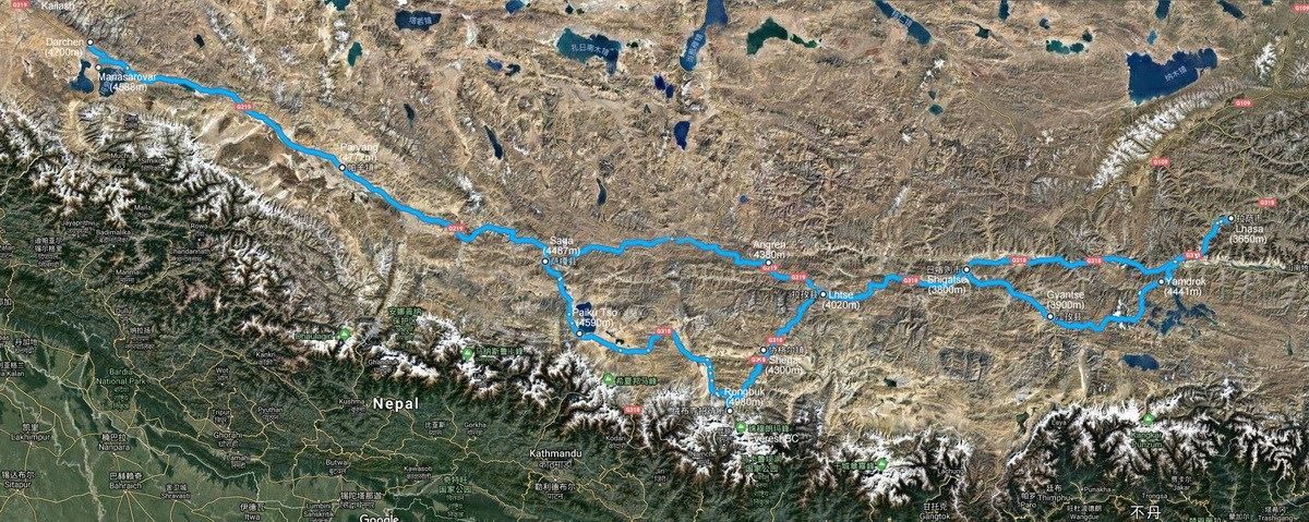 Viaggio di Avventura in Moto a Noleggio in Tibet verso l'Everest e Kailash
