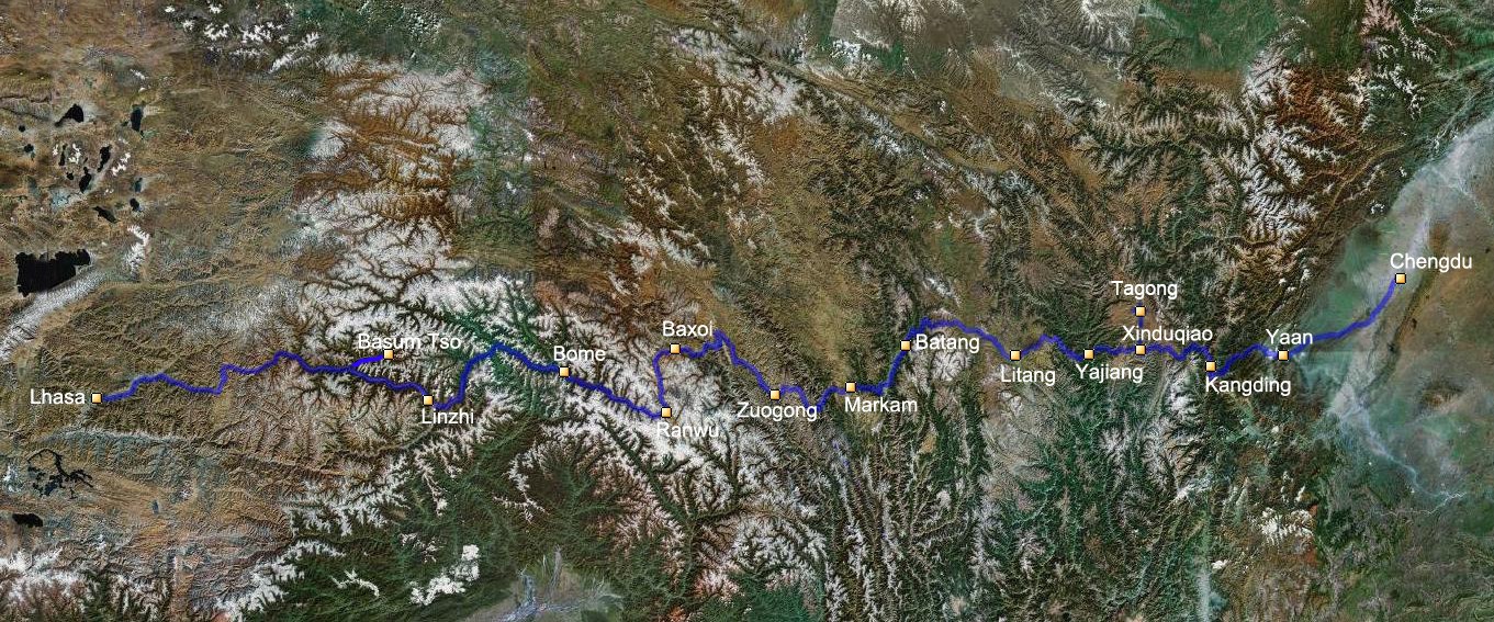 Viaggio in Moto a Noleggio dal Sichuan al Tibet sull'Autostrada G318