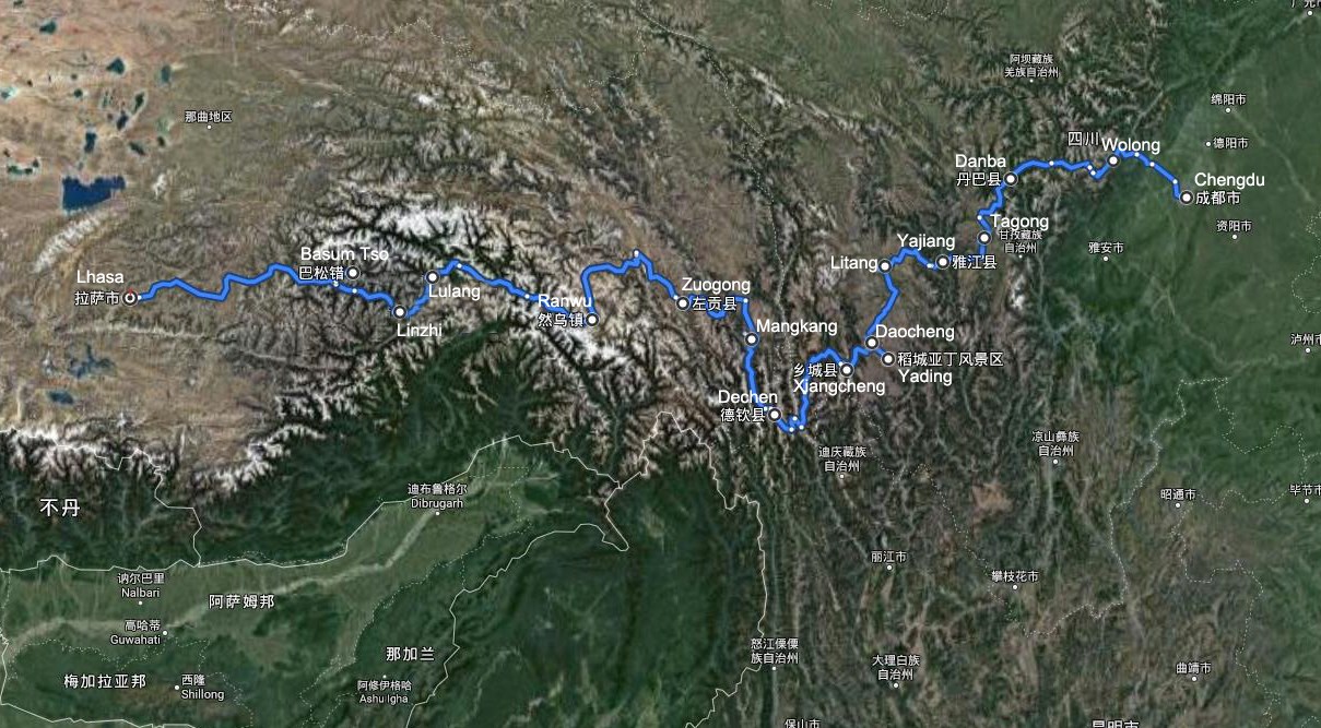 Viaggio in Moto a Noleggio dal Sichuan via Yunnan al Tibet