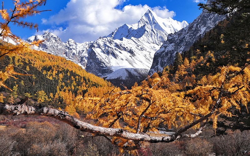 Xialuoduoji Mountain in Yading