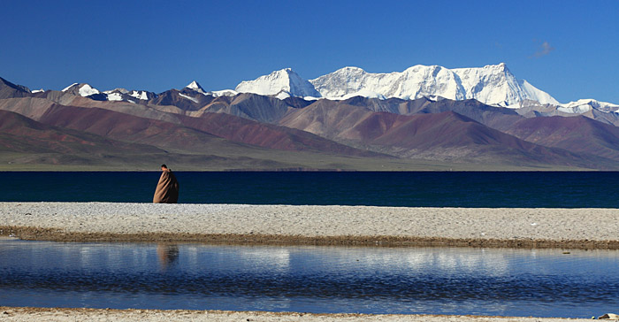 Nam Tso See und Nianqingtanggula Berg 