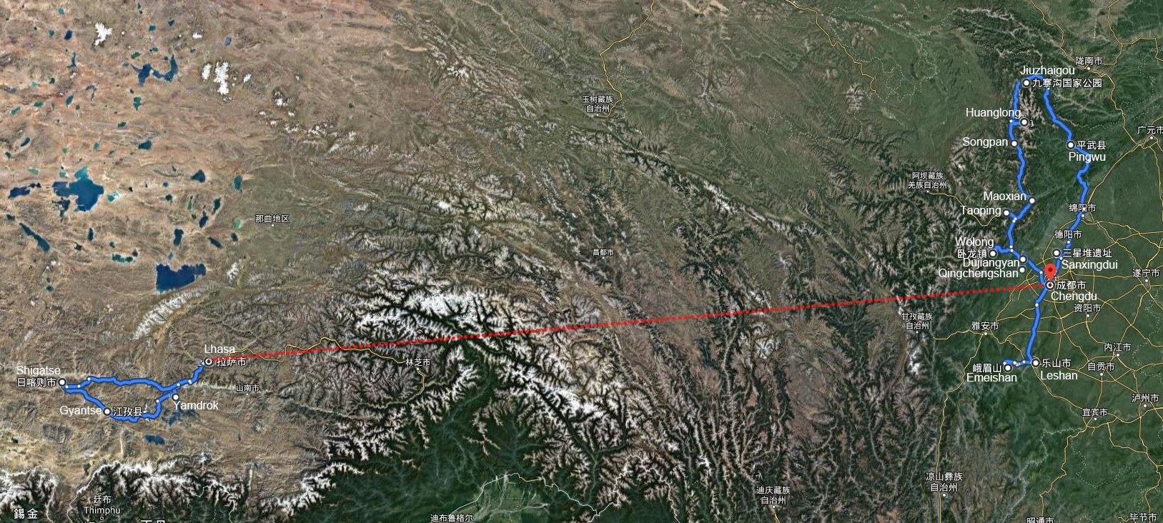 Punti Salienti del Sichuan e del Tibet