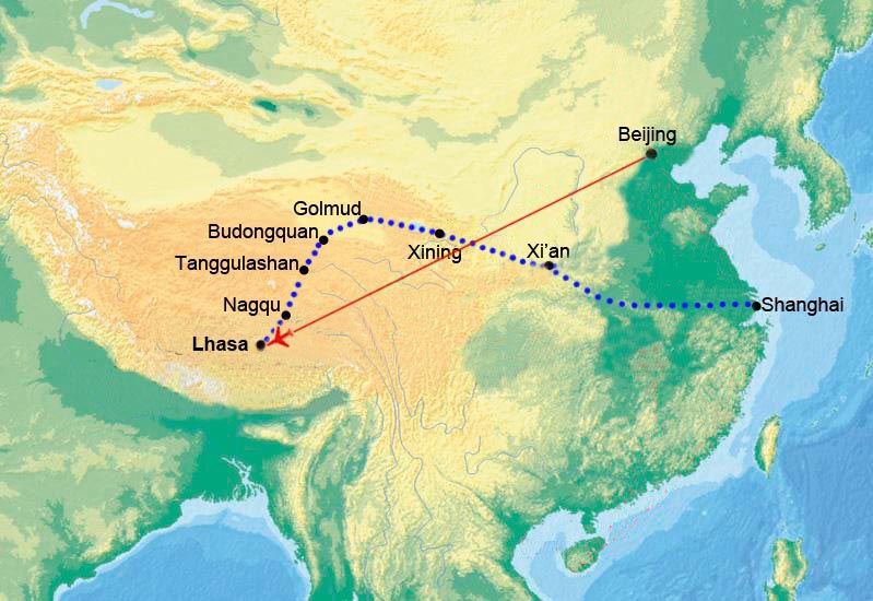 Punti Salienti della Cina con il Treno del Tibet da Lhasa a Shanghai