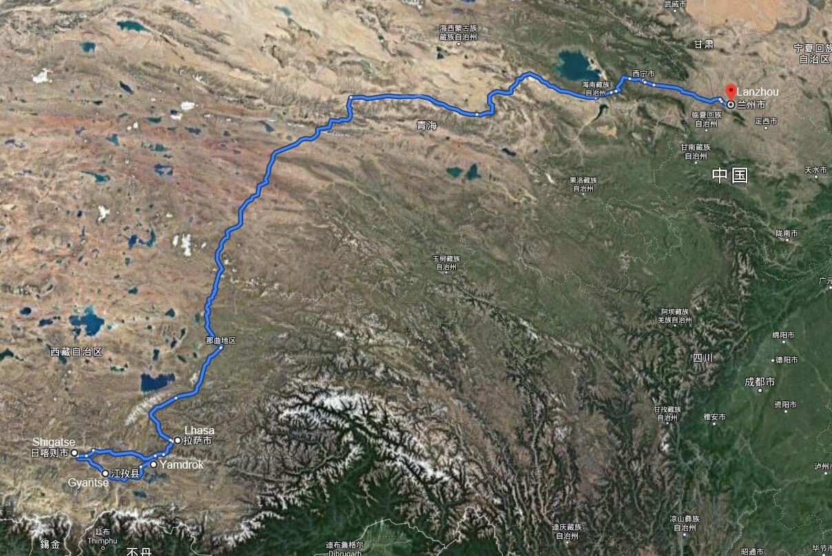 Viaggio Classico del Tibet con il Treno del Tibet da Lhasa a Lanzhou