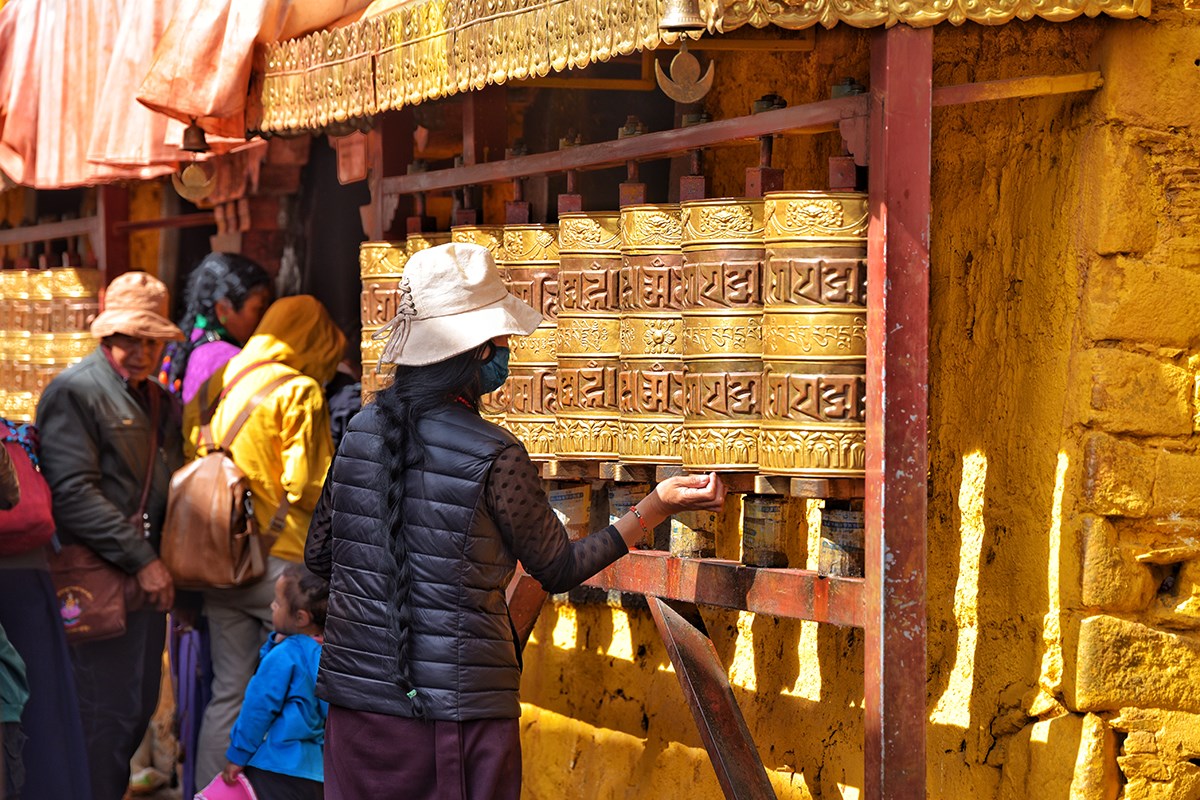 Believers at Barkhor Street | Foto da Liu Bin
