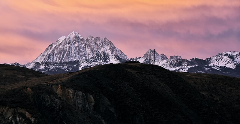 Sunset of Yala Mountain