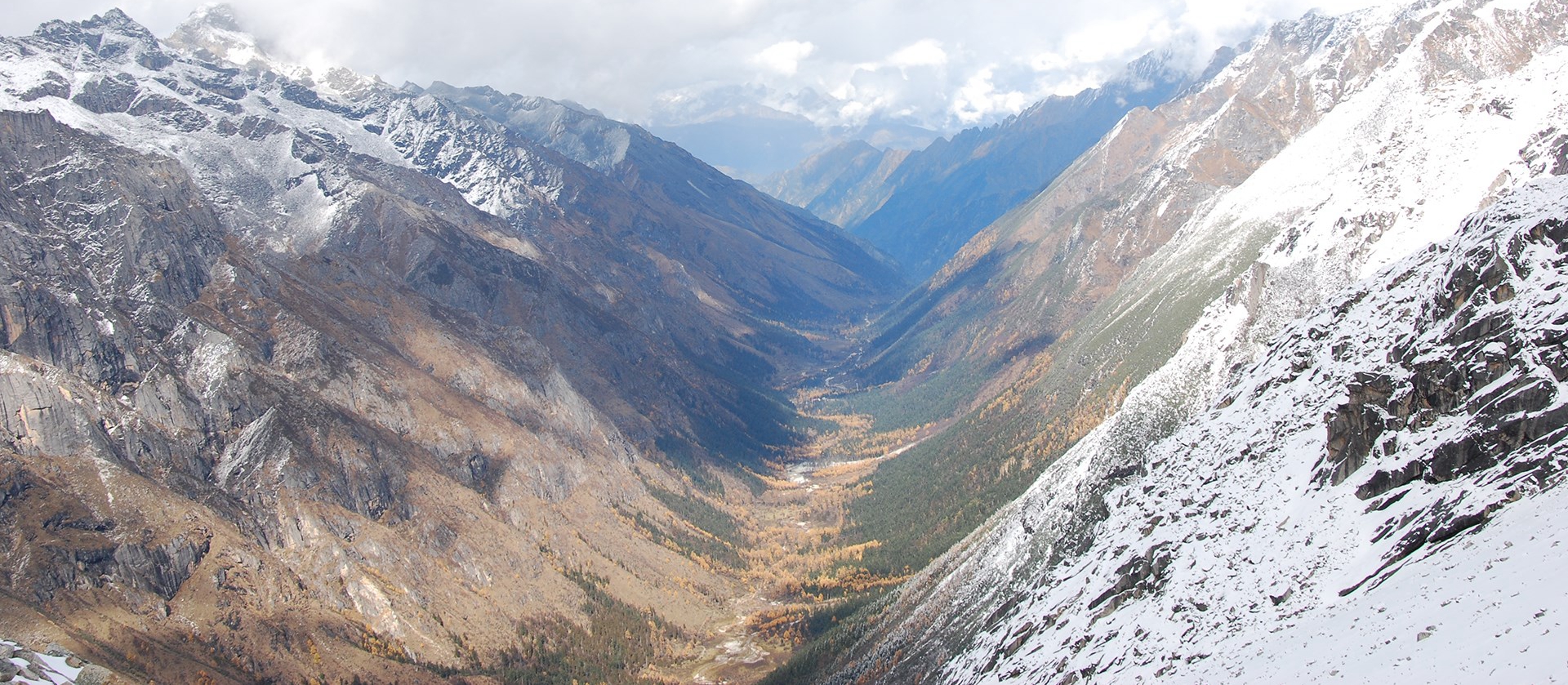 Escursionismo da Siguniang Shan a Bipenggou Valley